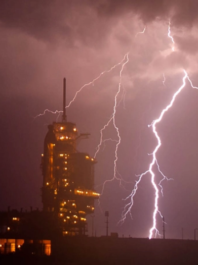 Lightning Strike at Radio Newark
