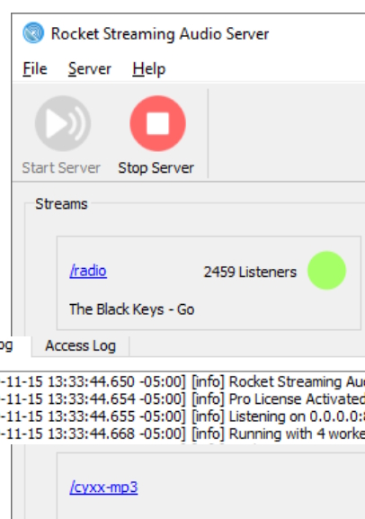 Rocket Streaming Audio Server